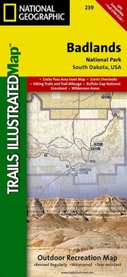 Badlands National Park: Trails Illustrated by National Geographic Maps SHEET MAP