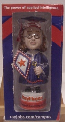 RAYTHEON RAYJOBS BEN FRANKLIN BOBBLEHEAD 2004 NEW IN BOX