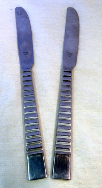 2 pcs WORLD Libbey 237 Stainless Steel Flatware
