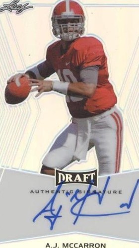 2014 Leaf Metal Draft A.J. McCarron #BA-AJM