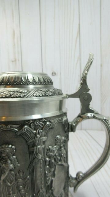 Vintage BMF ZINN Pewter Beer Stein West Germany