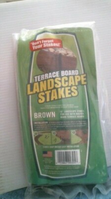 Master Mark (99305) Terrace Board Landscape Stakes BROWN  10''   5 pack  FS