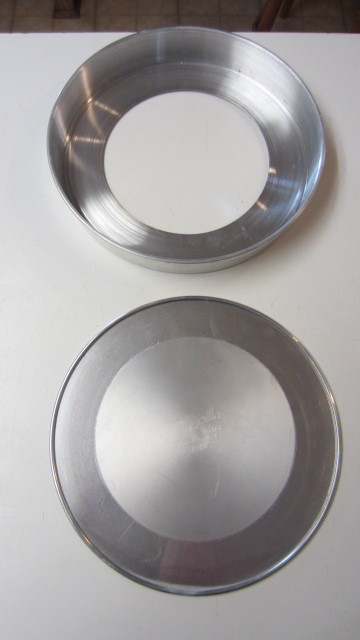 Vintage Round Aluminum Removable Center Cake Pan by Priscilla Ware, 9 inch