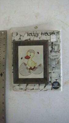 NPC Teeny Weenies Crewel Stitchery Kit 0763 Duckling NIP 1973