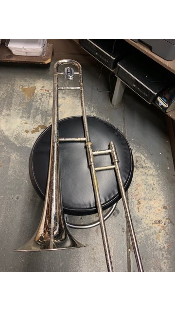 *VINTAGE  OLDS SPECIAL TROMBONE F E OLDS AND SON FULlERTON CALIF.768875