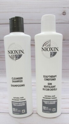 Nioxin System 2 Cleanser Shampoo and Scalp Therapy Conditioner Duo Set 10.1 oz