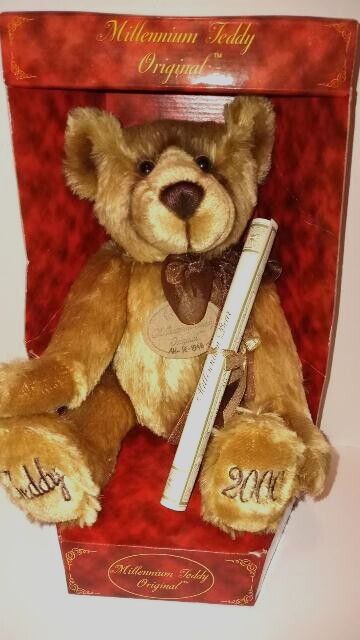 Aurora Stuffed Teddy Bear Original Millennium 2000 Limited