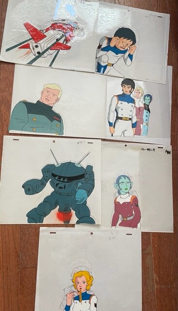 Voltron Vehicle Force Production Animation Cels Dairugger Toei