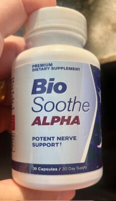 Bio Soothe ALPHA - Potent Nerve Support Premium Supplement (30 Capsules) 11/24!
