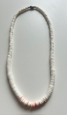 Authentic Vintage Puka Shell Necklace Hawaiian Surfer Choker