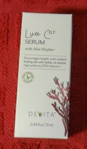 Luxe C17 Serum With Aloe-Hyplex Devita 0.44 Fl Oz New In Box