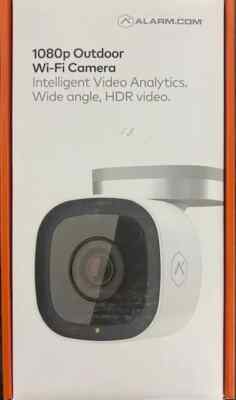 Alarm.com ADC-V724X 1080P HD Outdoor WIFI Camera w/ 2 Way Audio White New