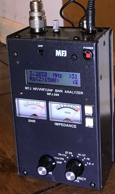 MFJ-269 SWR Analyzer with Power Cord, SO-239 adapter. Buy it now for 200.0