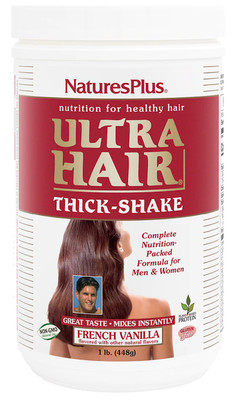 Nature's Plus Ultra Hair Thick Shake Powder Vanilla 1 Pound
