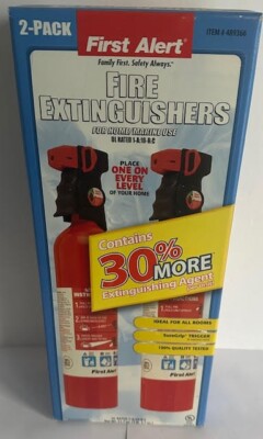 New First Alert Fire Extinguishers- 2 Pack