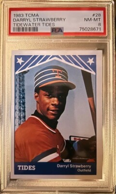 1993 TCMA Darryl Strawberry Tidewater Tides Minors #28 Mets S240