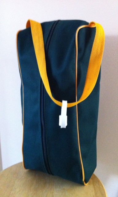 AIR-TEX Travel Sports Gym Shoe Bag Zipper Pocket Case 14x6.5x 4