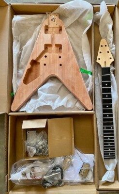 Left-Hand DIY E. Guitar Kits for Electric Guitar, okoume Body ( Open Box Item )