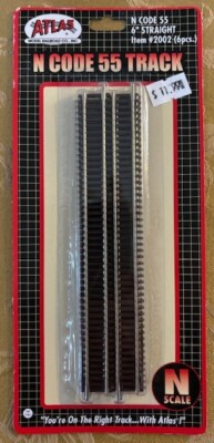 Atlas #2002: N Code 55 Track 6'' Straight (6 pcs)