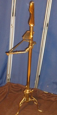 *90817 All Brass BUTLER Men's Cloths Rack Suit Rack Solid Brass Garment Rack