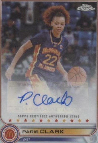 2022 Topps Chrome McDonald's All American - Paris Clark #CA-PC
