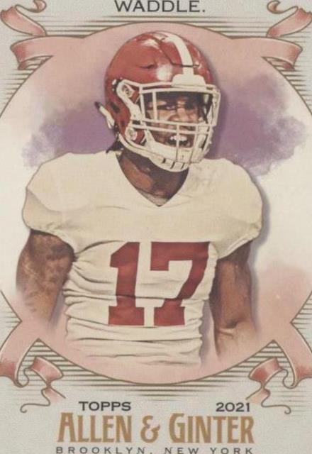 2021 Topps Allen & Ginter's Jaylen Waddle #214