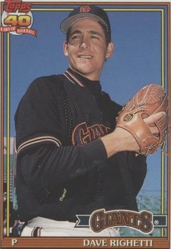 1991 Topps Traded - Dave Righetti #96T
