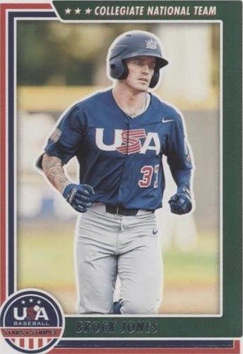 2022 Panini USA Baseball Stars & Stripes - Brock Jones #15