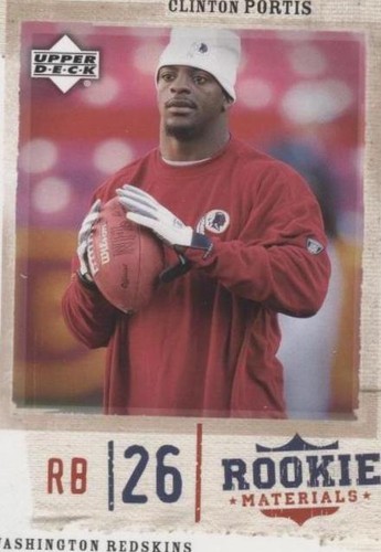 2005 Upper Deck Rookie Materials Clinton Portis #88