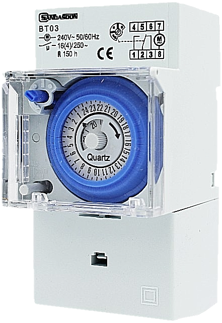 Temporizzatore Analogico Meccanico Orologio Giornaliero Settimanale BT03 uni