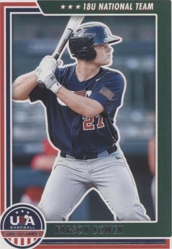 2022 Panini USA Baseball Stars & Stripes - Karson Bowen #50