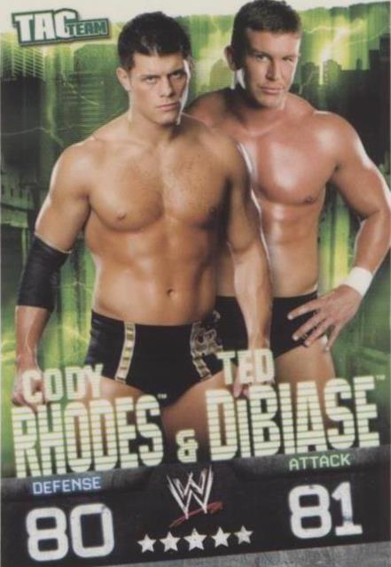 2009 Topps WWE Slam Attax Evolution - Cody Rhodes Ted DiBiase Jr. #CRTD