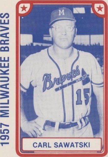 1980 TCMA 1957 Milwaukee Braves - Carl Sawatski #1980-030