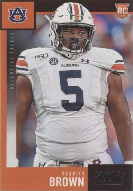 2020 Score Derrick Brown #341