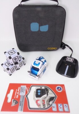Anki Cozmo Collector's Robot Toy, 3 Cubes, Charging Dock, Case - COMPLETE