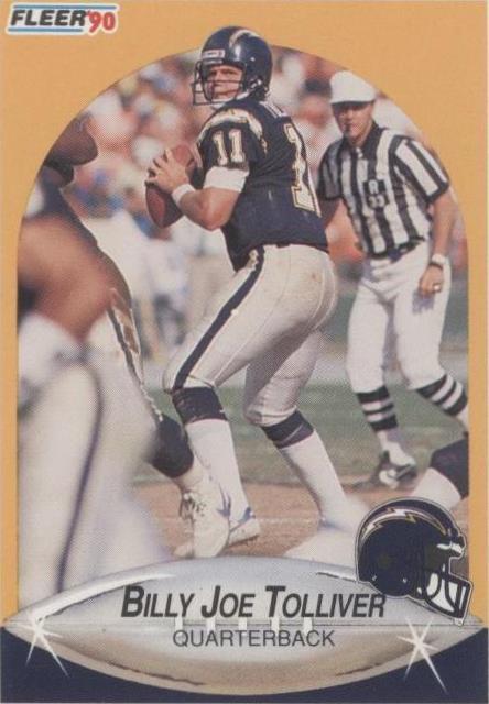 1990 Fleer Update Billy Joe Tolliver #U-103