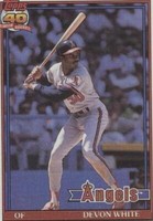 1991 Topps - Devon White #704