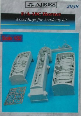 Aires 1/32 F/A-18C Hornet Wheel Bays for Academy kit 2038/*