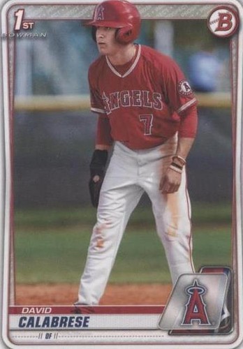 2020 Bowman Draft - David Calabrese #BD-103