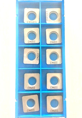 VALENITE SSN 43 CARBIDE INSERT SEAT ''NEW OPEN BOX' MADE IN USA 10 PIECES