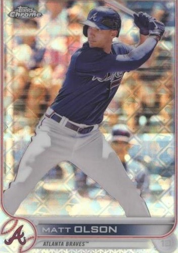 2022 Topps Chrome Logofractor Edition - Matt Olson #58