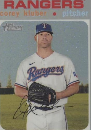 2020 Topps Heritage High Number - Corey Kluber #THC-508