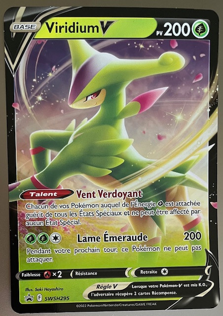 Pokemon, Carte Jumbo , Viridium ( Swsh295) En Francais