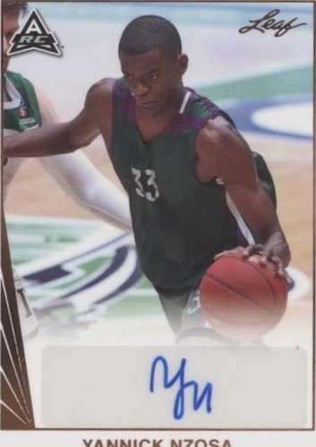 2021-22 Leaf Memories - Yannick Nzosa #BA-YN1