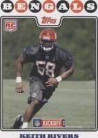 2008 Topps Kickoff Keith Rivers #218