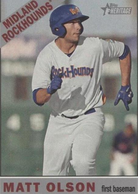 Topps Heritage 2015 edición de ligas menores - Matt Olson #204