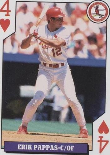 1993 Bicycle Baseball Rookies Playing Cards - Erik Pappas #4H