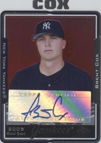 2005 Topps Chrome Update & Highlights - Brent Cox #UH226
