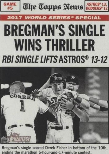 2018 Topps Heritage - Alex Bregman #166