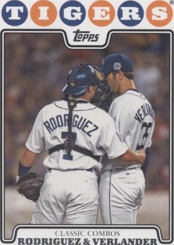 2008 Topps - Ivan Rodriguez Justin Verlander #288